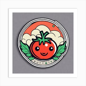 Tomato Sticker 5 Art Print