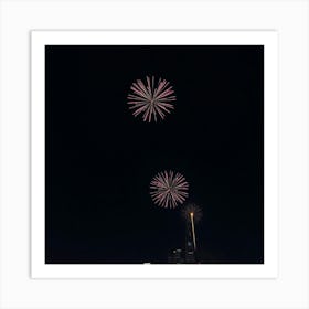 Asm Fireworks In The Sky At Nights Celebrating The New 7ba8b1af Da26 4818 Aec4 536b7f9d0b8d Art Print