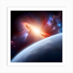 Galaxy In Space Art Print