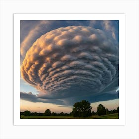 Stock Photography A Rare Cloud Formation Such As A Lenticular 2(1) Art Print