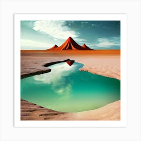 Desert Landscape - Desert Stock Videos & Royalty-Free Footage 1 Art Print