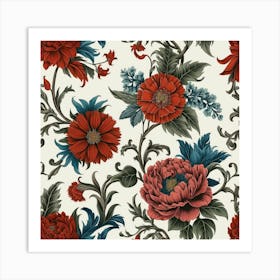 Floral Pattern 3 Art Print