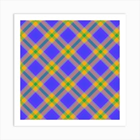 Plaid Pattern 48 Art Print