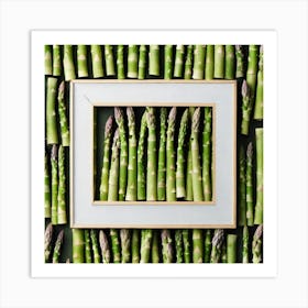 Asparagus In A Frame 3 Art Print