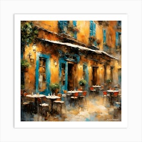 Cafe In Paris Art Print