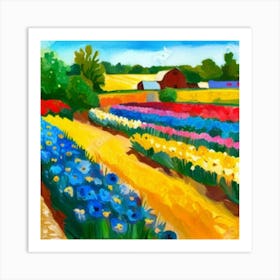 Tulip Field Art Print