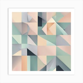 Abstract Geometric Pattern 66 Art Print