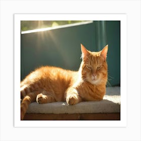 Orange Tabby Cat Art Print