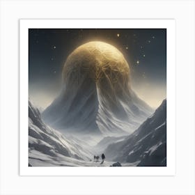 Lone Mountain Art Print