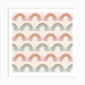 Rainbow Bows Print Art Print