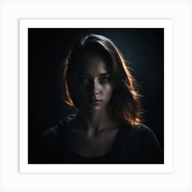 Create A Cinematic Light Effect On Black Background 3818581158 Art Print