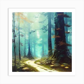 Forest Path 57 Art Print