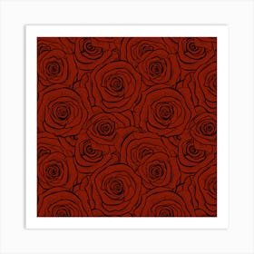 Red Roses Art Print