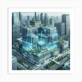 Futuristic Cityscape 72 Art Print