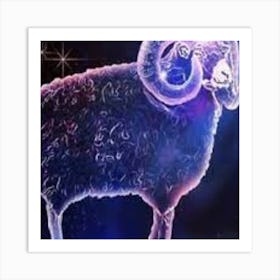 Ram Zodiac Sign Art Print