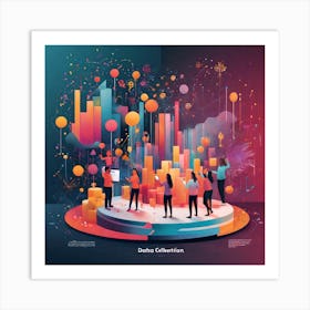 Data Celebration Art Print