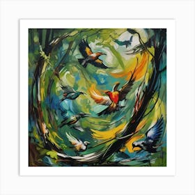 Birds In Flight Art Print