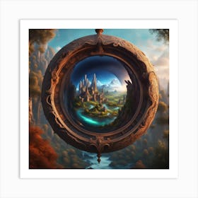 World In A Circle Art Print