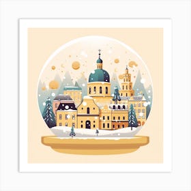 Vilnius Lithuania 2 Snowglobe Art Print