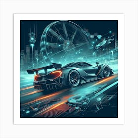 Futuristic Car 139 Art Print