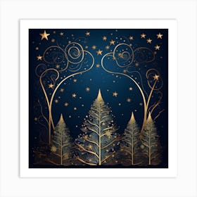 Elegant Christmas Design Series012 Art Print