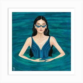 Swimmer1 I Art Illustration Painting Fashion Doyqzve9qfmeu2jzbifwjq Zco9t1 Cq6uamniogo Ema Art Print