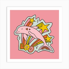 Leo Dolphin Art Print