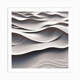 Abstract Wave 5 Art Print