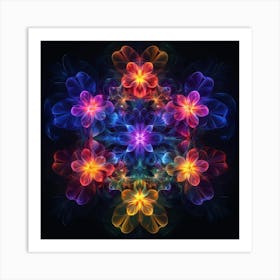 Psychedelic Flower 1 Art Print