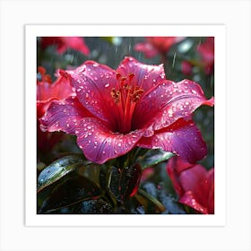 Rainy Day Lily Art Print