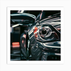 Close Up Of A Car Art Print