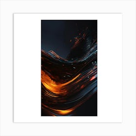 Abstract Wave Art Print