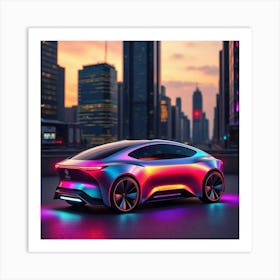 Cellular Dynamic Car Art Print