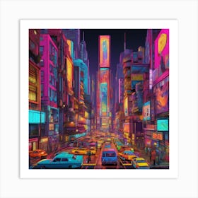 Futuristic City Art Print