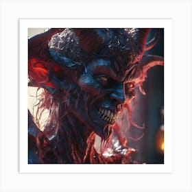 Demon Head 1 Art Print