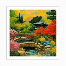 Japanese Garden Art Print