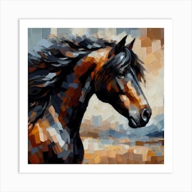 Horse Painting 5 Art Print