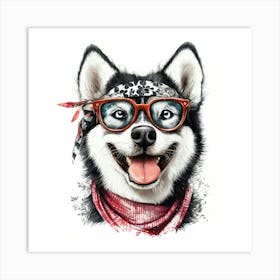 Husky Dog 8 Art Print