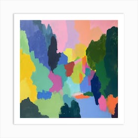 Abstract Park Collection Tiergarten Berlin 2 Art Print