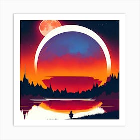 Moon In The Sky 3 Art Print