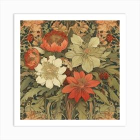 Vintage Floral Art Print