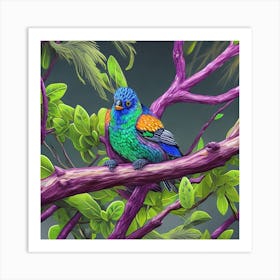 Colorful Bird Art Print