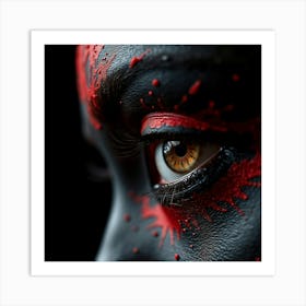 Close Up Of A Woman'S Eye Art Print