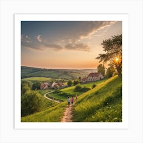 Green Community Art Print