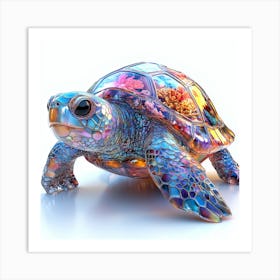 Colorful Sea Turtle Poster