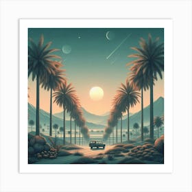 Desert Landscape 1 Art Print