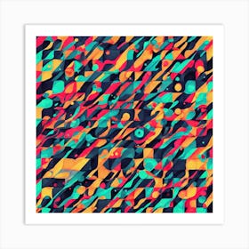 Abstract Geometric Pattern 4 Art Print