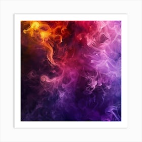 Abstract Smoke Background 8 Art Print