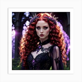 Gothic Beauty Art Print