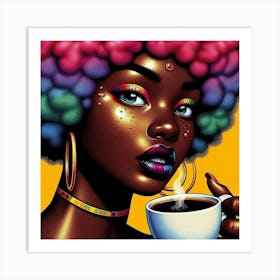 Coffee Girl 1 Art Print